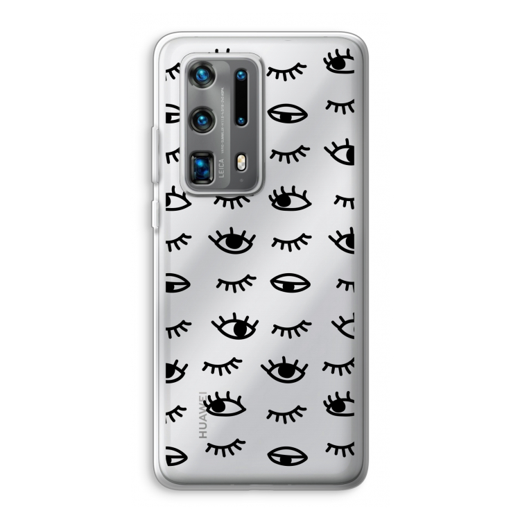Eye pattern #2: Huawei P40 Pro Plus Transparant Hoesje