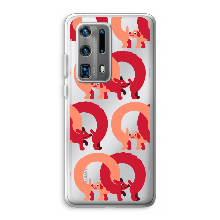 Dogs: Huawei P40 Pro Plus Transparant Hoesje