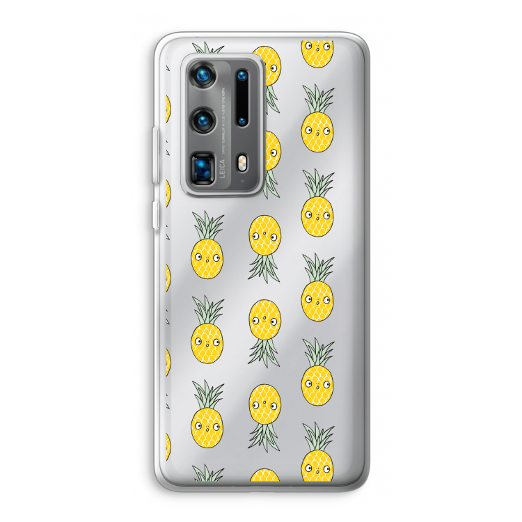Ananas: Huawei P40 Pro Plus Transparant Hoesje