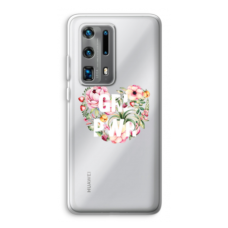 GRL PWR Flower: Huawei P40 Pro Plus Transparant Hoesje