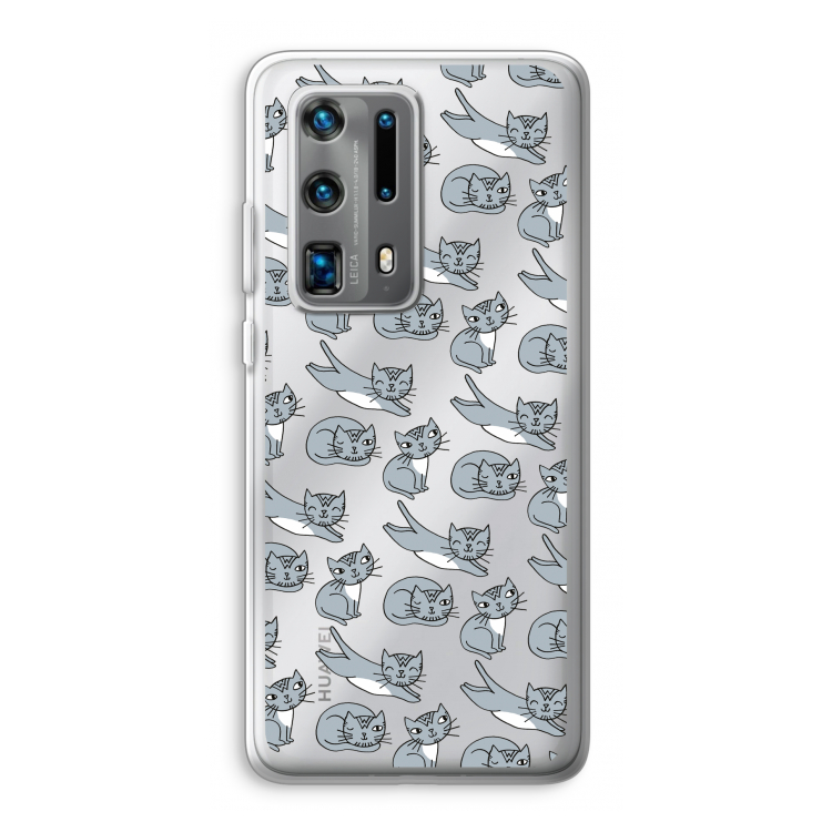 Poezen: Huawei P40 Pro Plus Transparant Hoesje