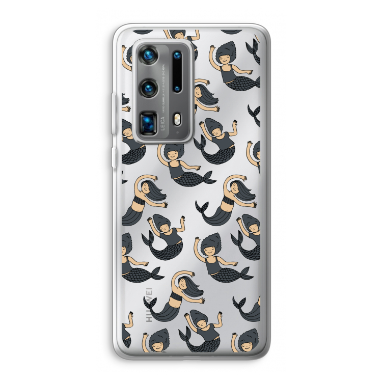 Zeemeermin: Huawei P40 Pro Plus Transparant Hoesje