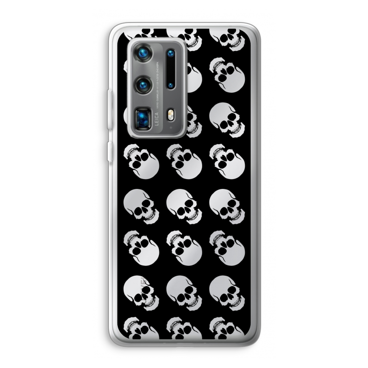 Musketon Skulls: Huawei P40 Pro Plus Transparant Hoesje