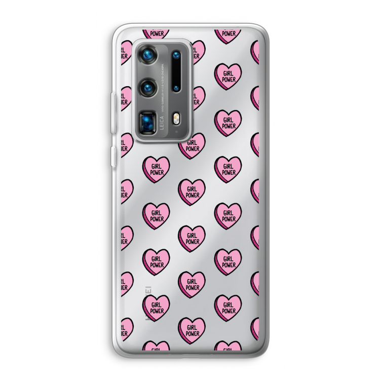 GIRL POWER: Huawei P40 Pro Plus Transparant Hoesje
