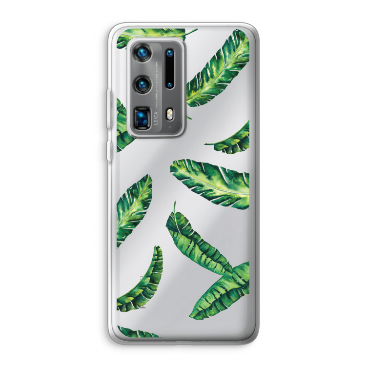 Lange bladeren: Huawei P40 Pro Plus Transparant Hoesje