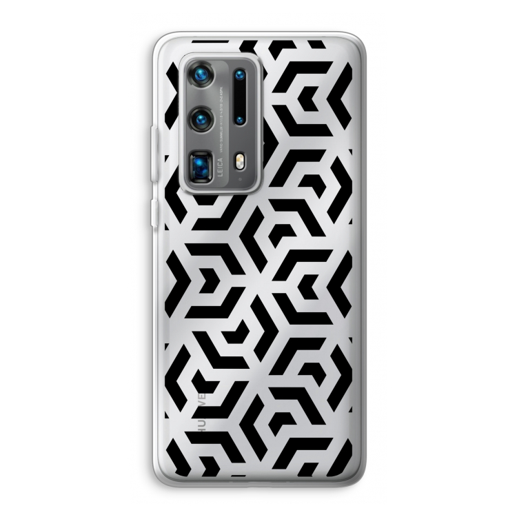 Crazy pattern: Huawei P40 Pro Plus Transparant Hoesje