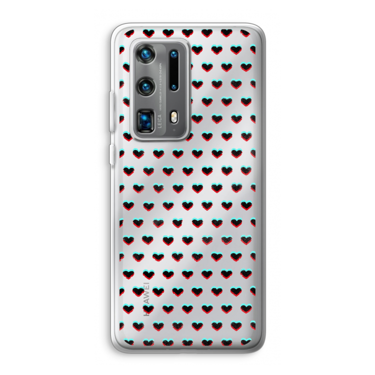 Hartjes: Huawei P40 Pro Plus Transparant Hoesje