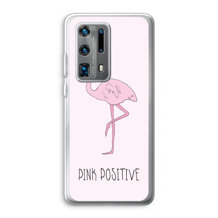 Pink positive: Huawei P40 Pro Plus Transparant Hoesje