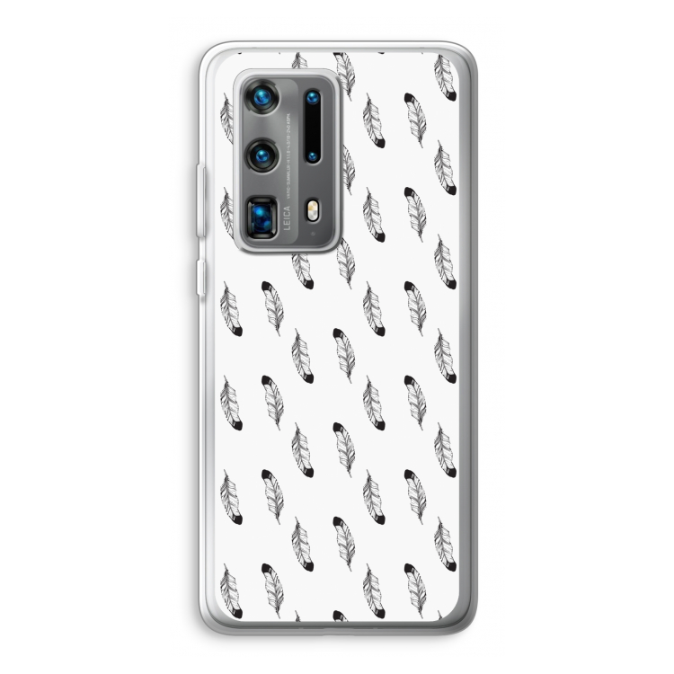 Pluimen: Huawei P40 Pro Plus Transparant Hoesje
