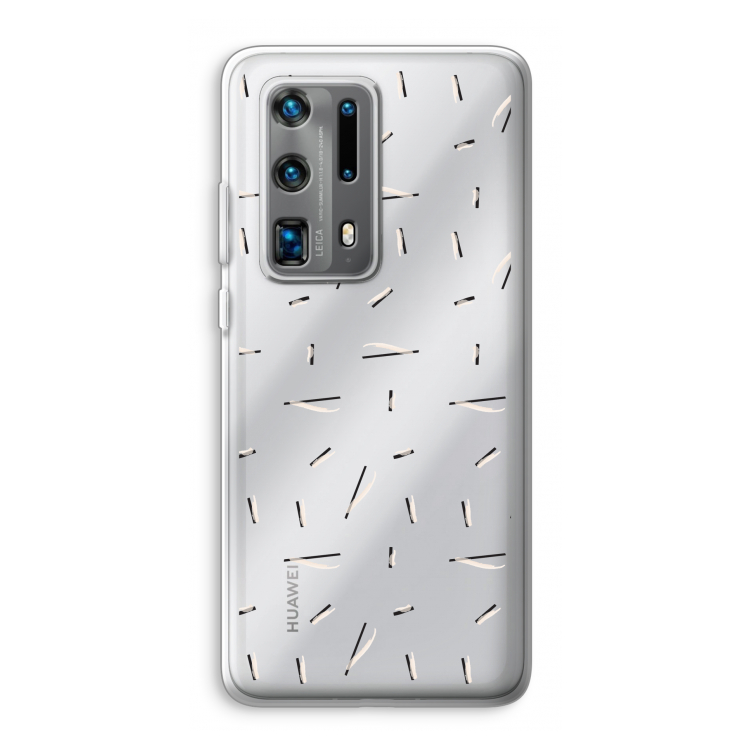 Hipster stripes: Huawei P40 Pro Plus Transparant Hoesje