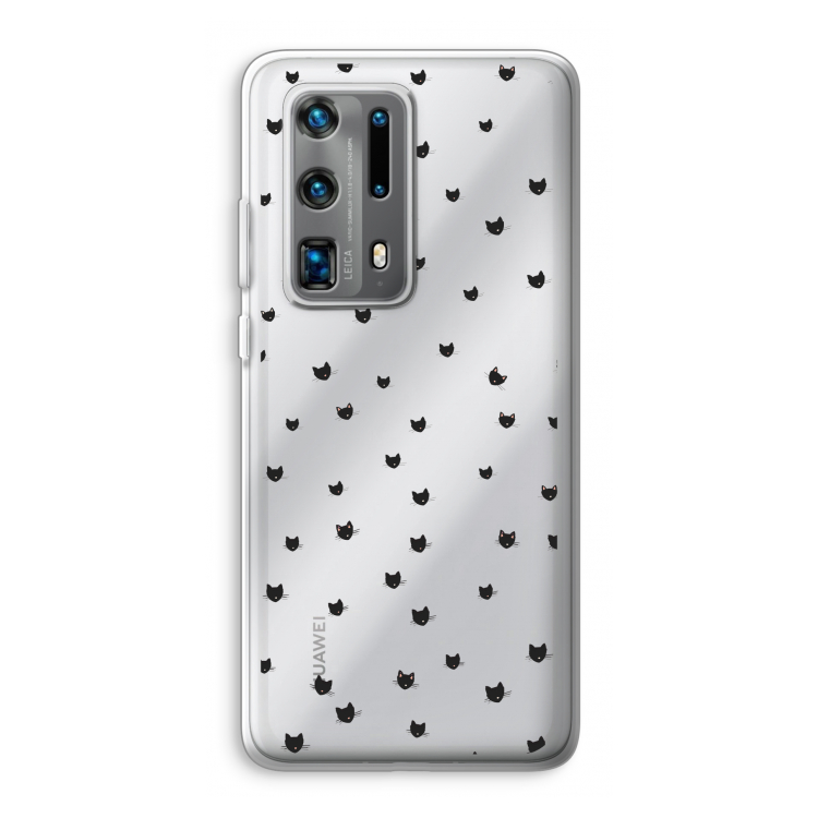 Kleine kattenkopjes: Huawei P40 Pro Plus Transparant Hoesje