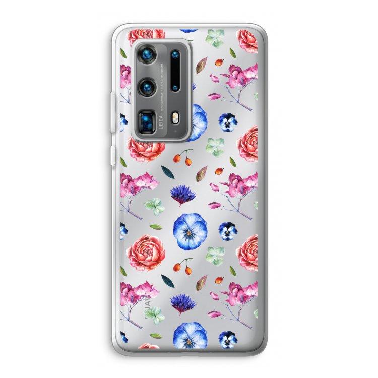 Bloemetjes: Huawei P40 Pro Plus Transparant Hoesje