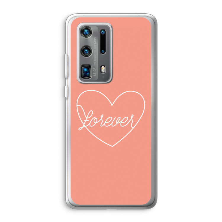 Forever heart: Huawei P40 Pro Plus Transparant Hoesje