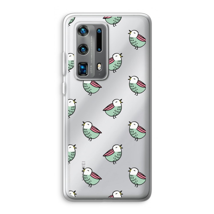 Vogeltjes: Huawei P40 Pro Plus Transparant Hoesje