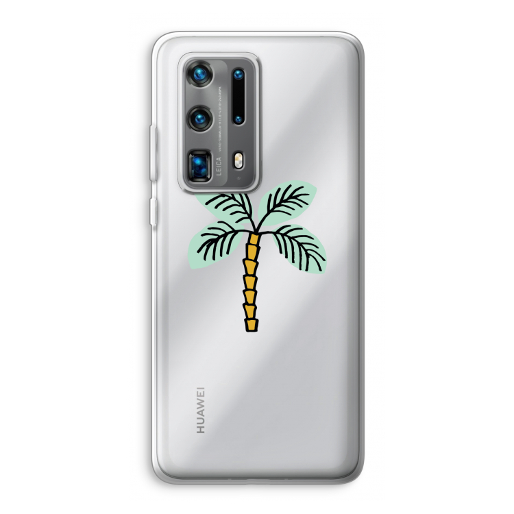 Palmboom: Huawei P40 Pro Plus Transparant Hoesje