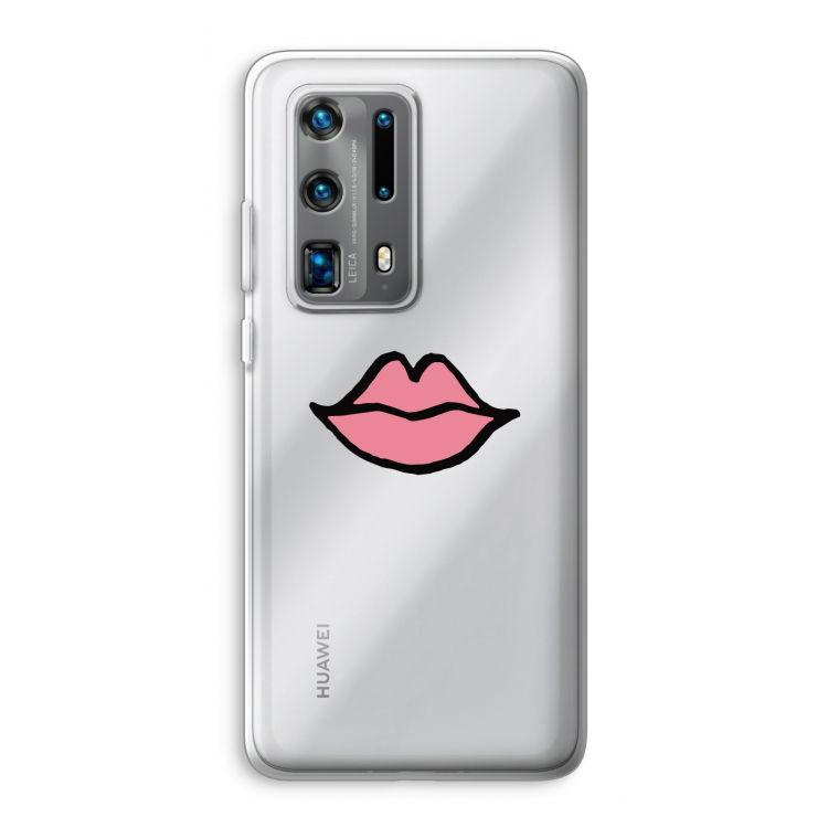 Kusje: Huawei P40 Pro Plus Transparant Hoesje