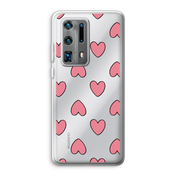 Ondersteboven verliefd: Huawei P40 Pro Plus Transparant Hoesje