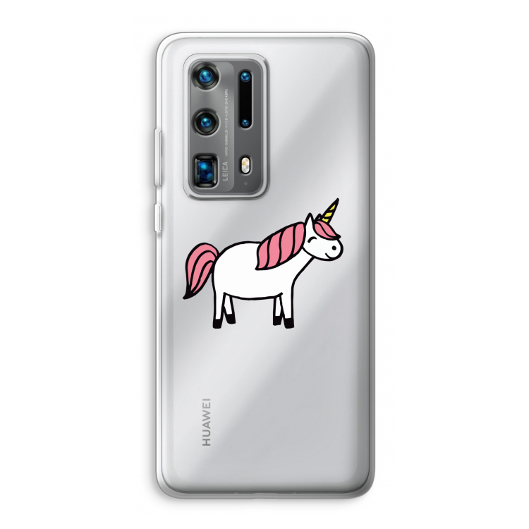 Eenhoorn: Huawei P40 Pro Plus Transparant Hoesje