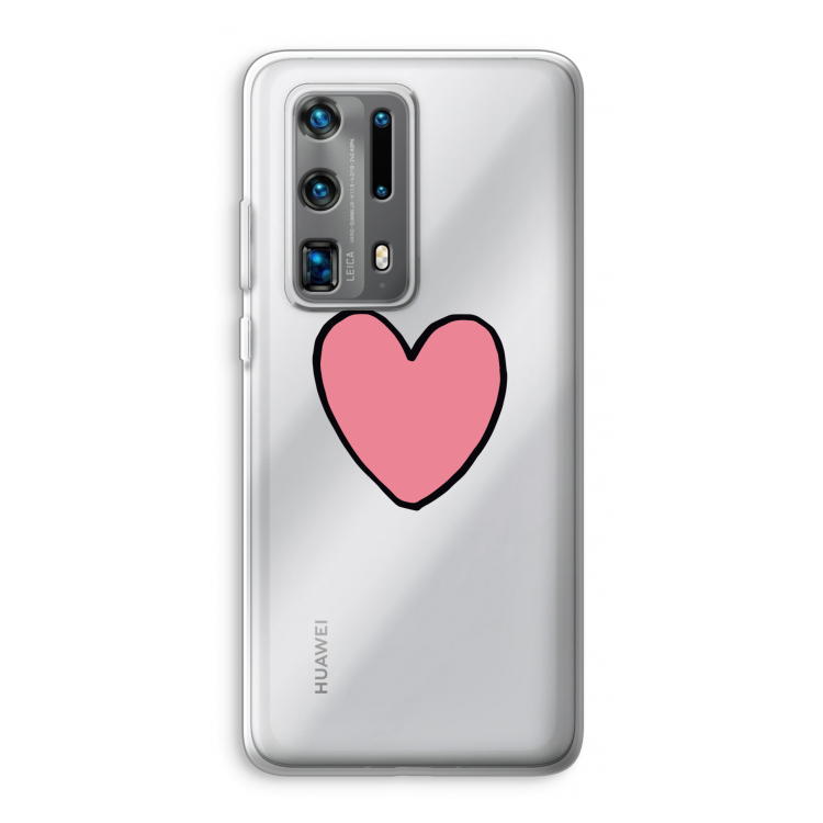 Hartje: Huawei P40 Pro Plus Transparant Hoesje