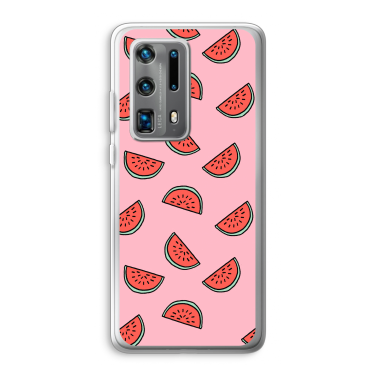 Watermeloen: Huawei P40 Pro Plus Transparant Hoesje