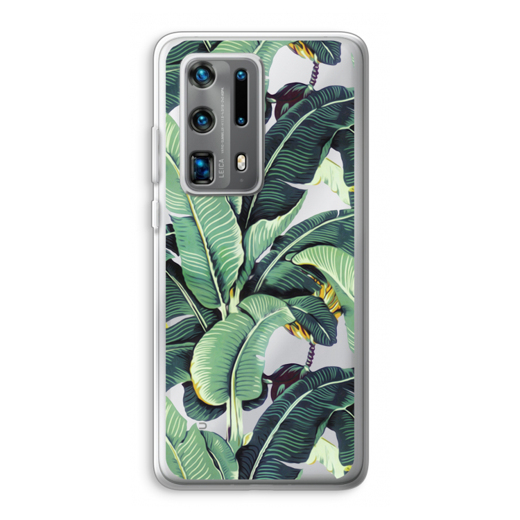 Bananenbladeren: Huawei P40 Pro Plus Transparant Hoesje