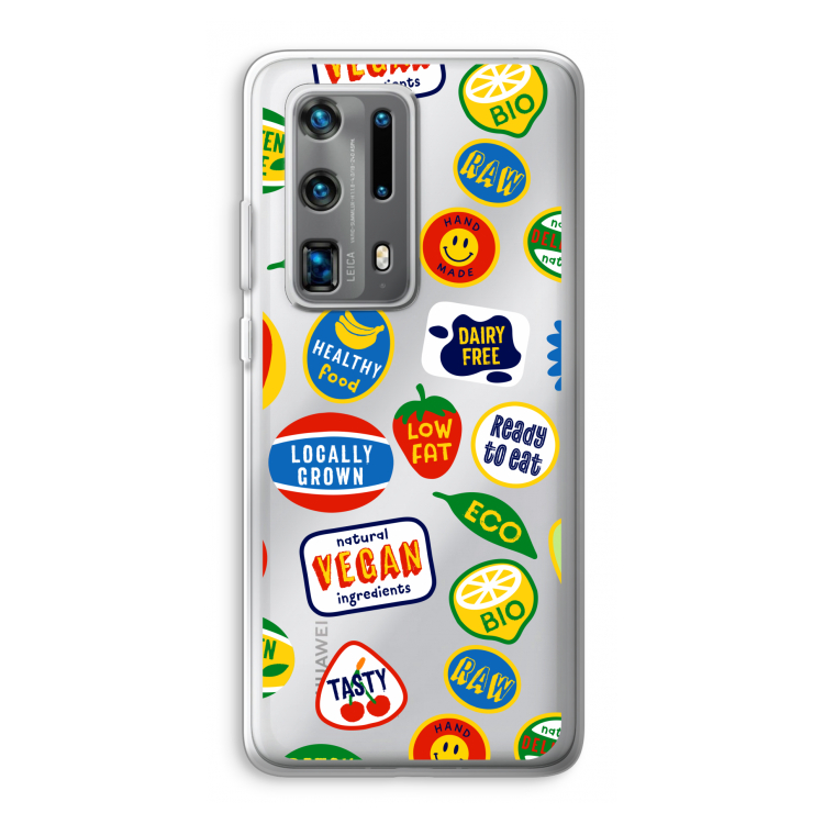 Fruitsticker: Huawei P40 Pro Plus Transparant Hoesje