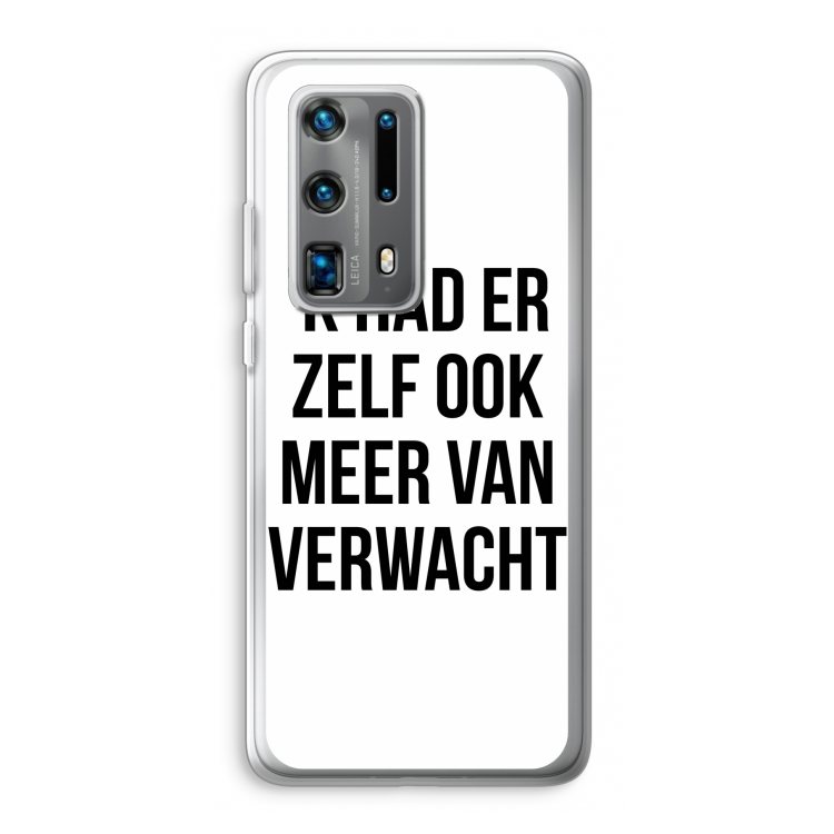 Meer verwacht: Huawei P40 Pro Plus Transparant Hoesje