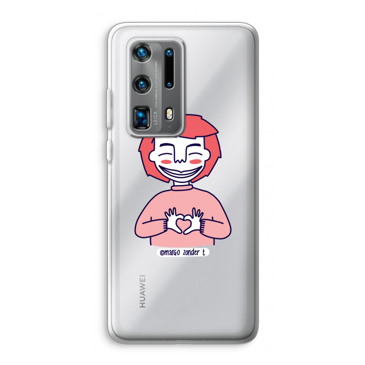 Hartje: Huawei P40 Pro Plus Transparant Hoesje