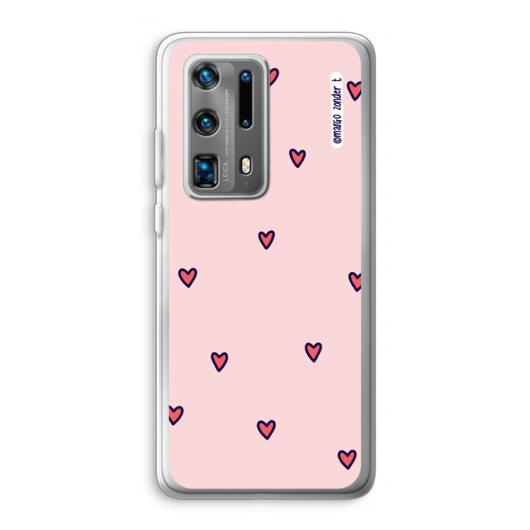 Hartjes: Huawei P40 Pro Plus Transparant Hoesje