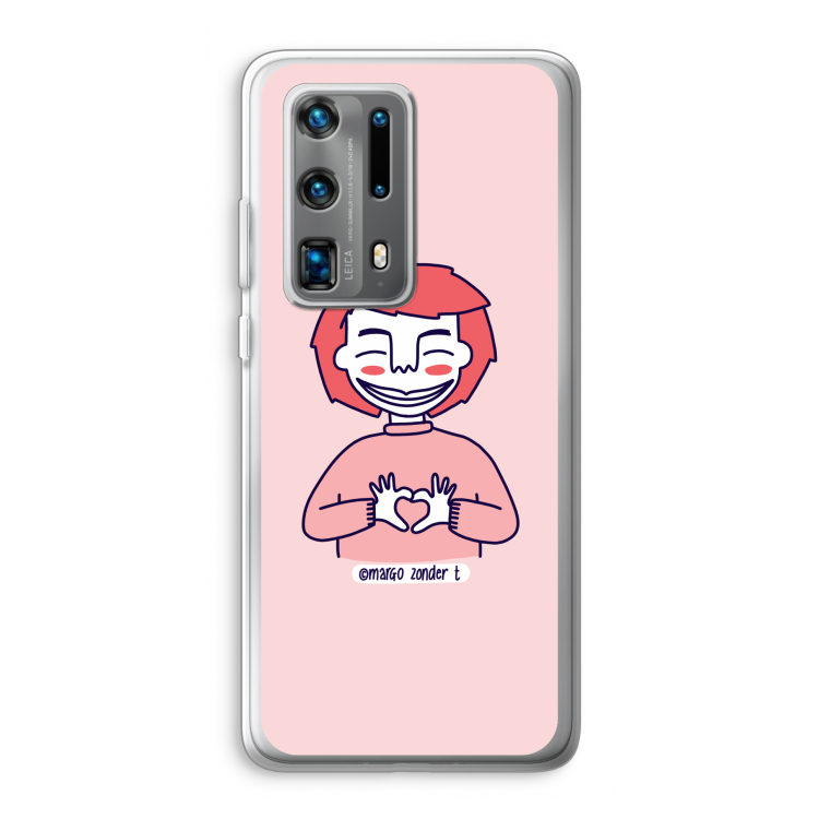 Hartje: Huawei P40 Pro Plus Transparant Hoesje