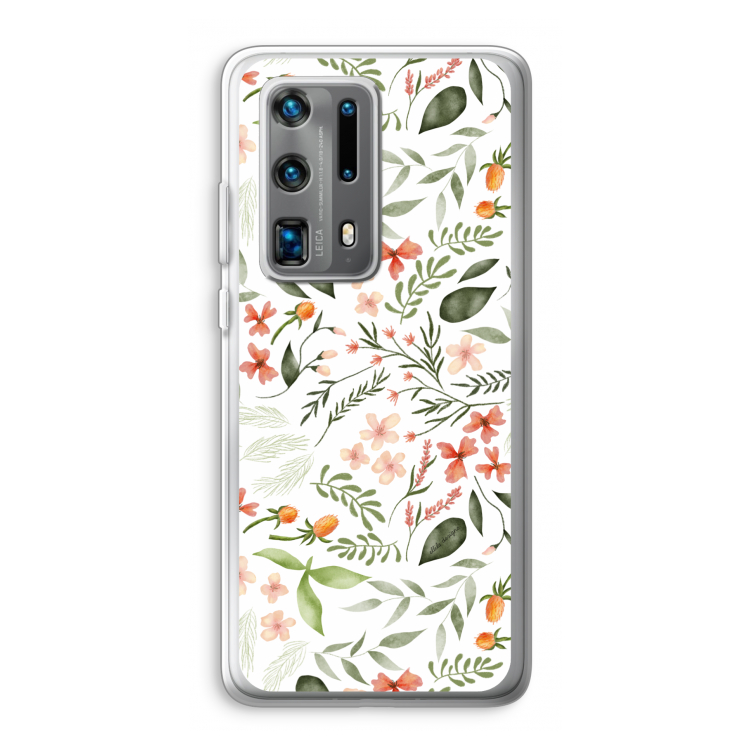 Sweet little flowers: Huawei P40 Pro Plus Transparant Hoesje
