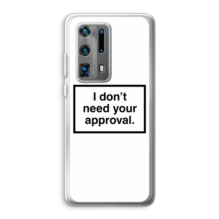 Don't need approval: Huawei P40 Pro Plus Transparant Hoesje