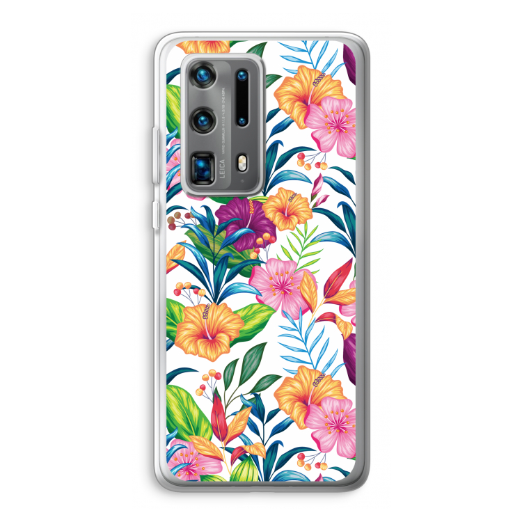 Tropisch 2: Huawei P40 Pro Plus Transparant Hoesje