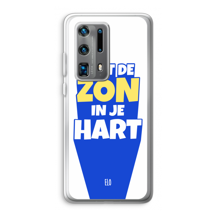 Laat de zon in je hart: Huawei P40 Pro Plus Transparant Hoesje