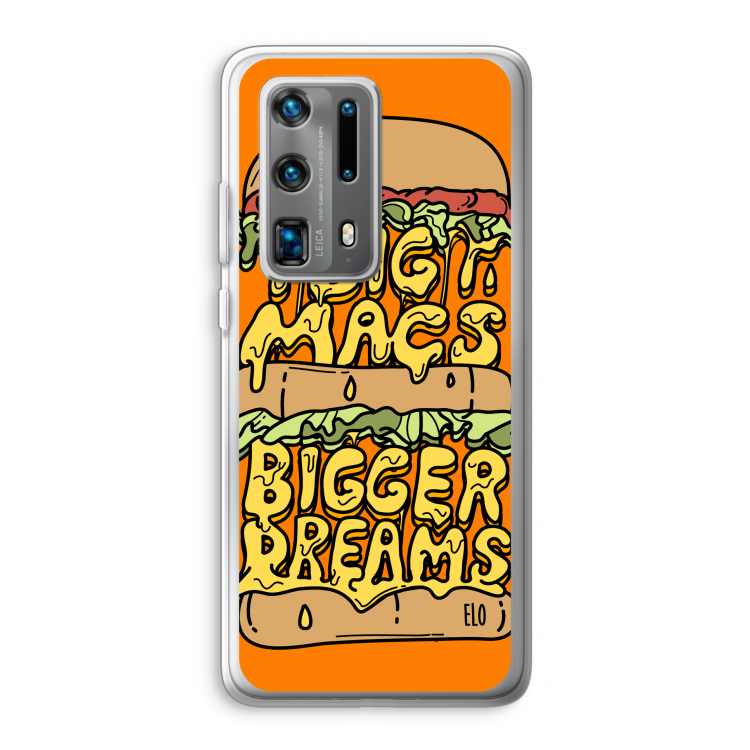 Big Macs Bigger Dreams: Huawei P40 Pro Plus Transparant Hoesje
