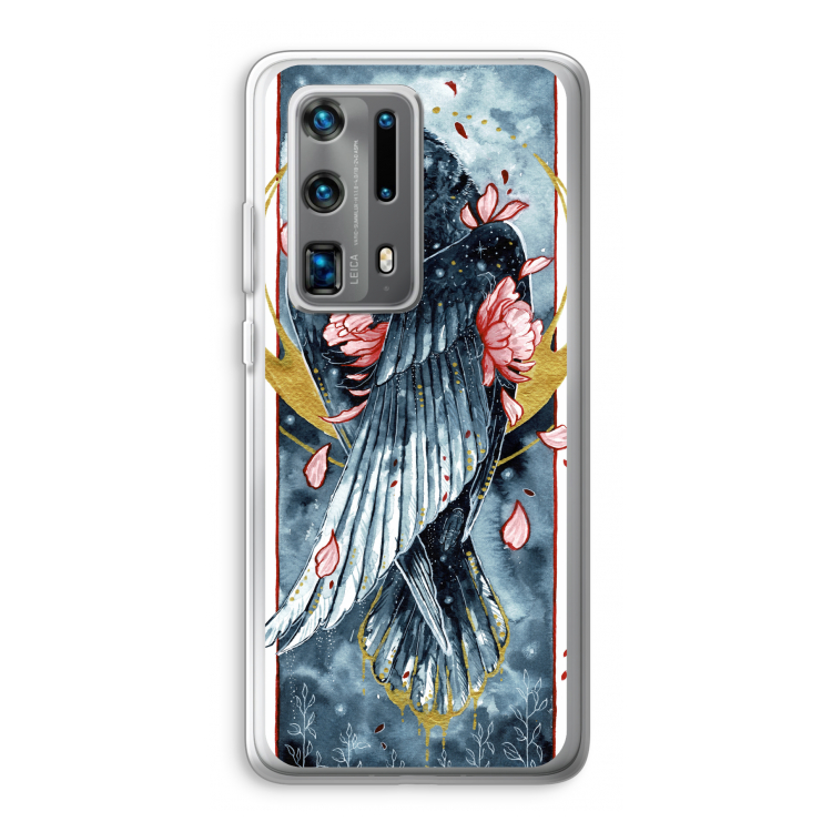 Golden Raven: Huawei P40 Pro Plus Transparant Hoesje