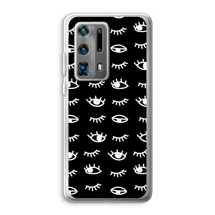 Eye pattern #3: Huawei P40 Pro Plus Transparant Hoesje