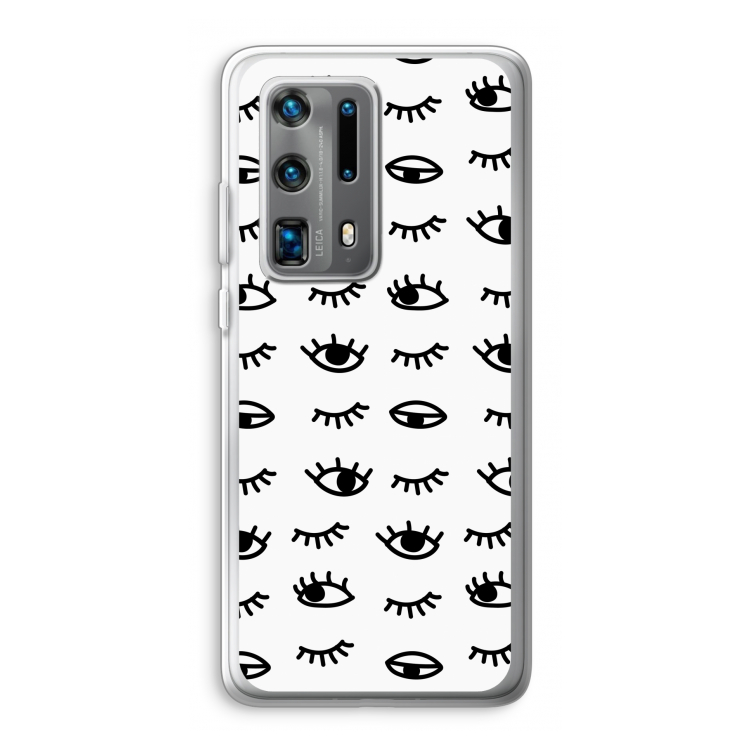 Eye pattern #2: Huawei P40 Pro Plus Transparant Hoesje