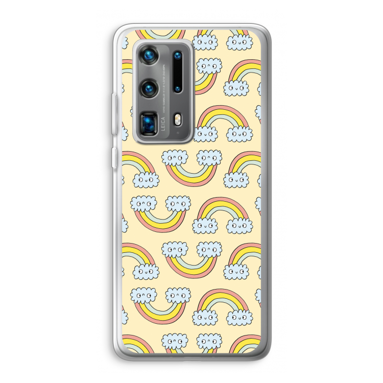 Regenboog: Huawei P40 Pro Plus Transparant Hoesje