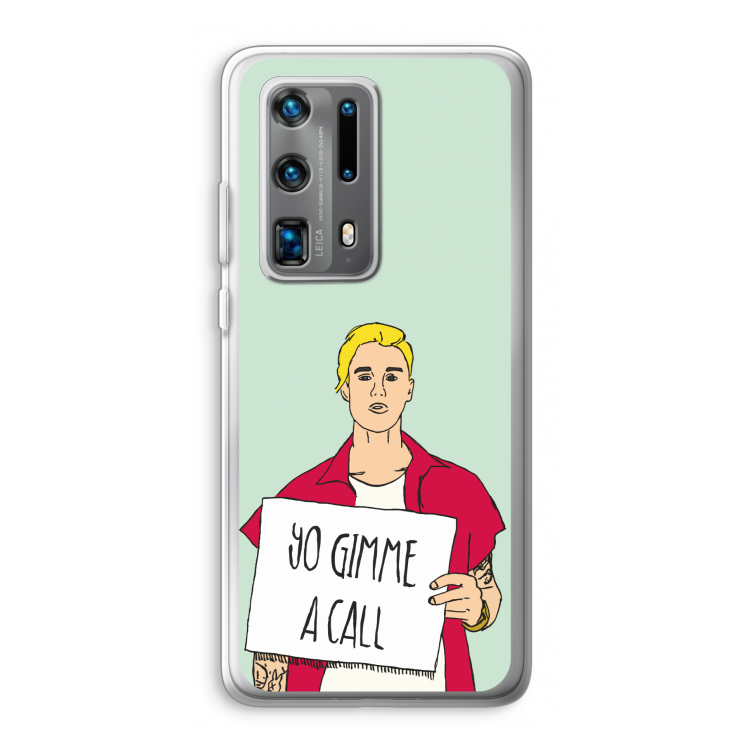 Gimme a call: Huawei P40 Pro Plus Transparant Hoesje