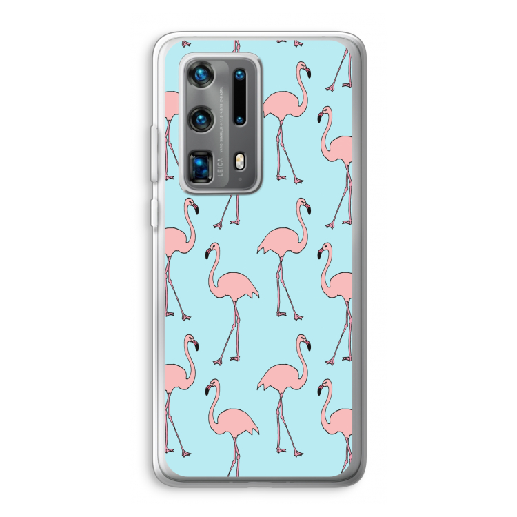 Anything Flamingoes: Huawei P40 Pro Plus Transparant Hoesje