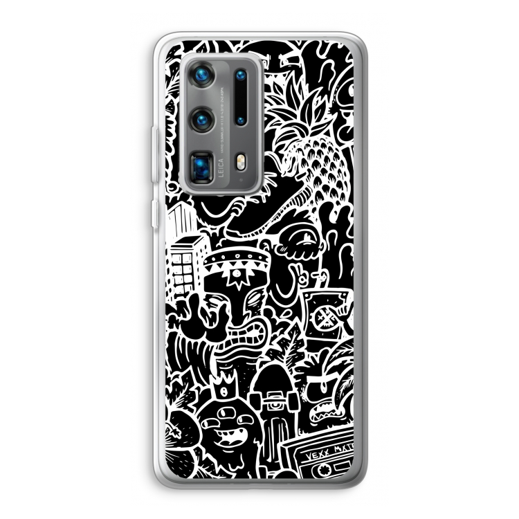 Vexx Black Mixtape: Huawei P40 Pro Plus Transparant Hoesje