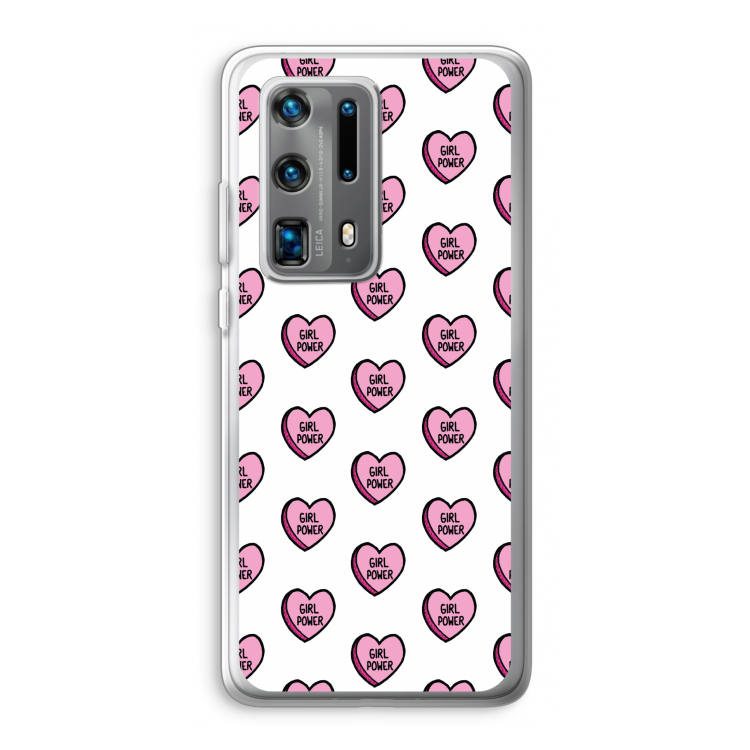 GIRL POWER: Huawei P40 Pro Plus Transparant Hoesje