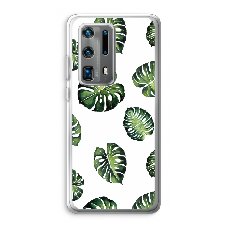 Tropische bladeren: Huawei P40 Pro Plus Transparant Hoesje