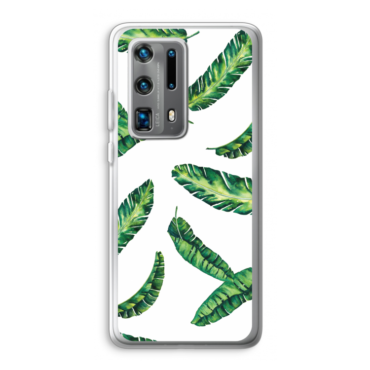 Lange bladeren: Huawei P40 Pro Plus Transparant Hoesje