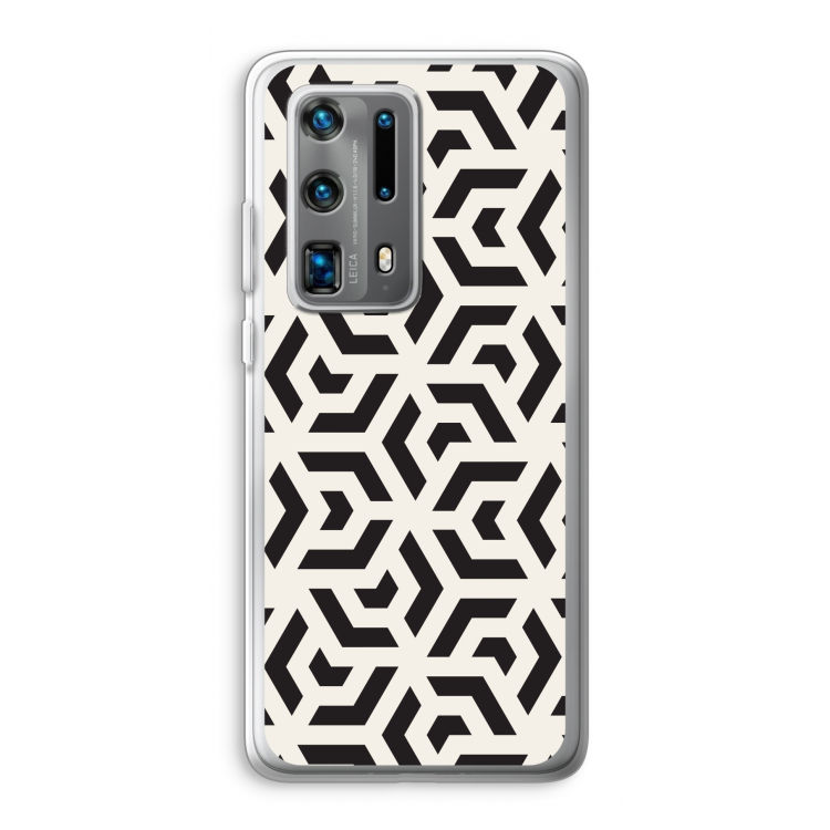 Crazy pattern: Huawei P40 Pro Plus Transparant Hoesje