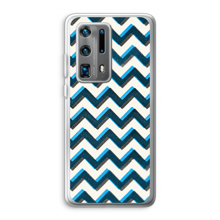 Onderbroken lijn: Huawei P40 Pro Plus Transparant Hoesje