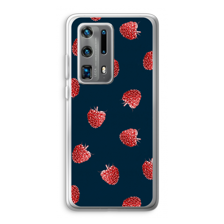 Framboosjes: Huawei P40 Pro Plus Transparant Hoesje