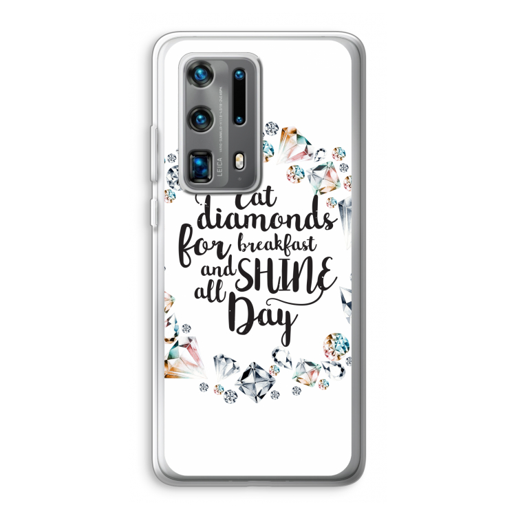Diamonds: Huawei P40 Pro Plus Transparant Hoesje