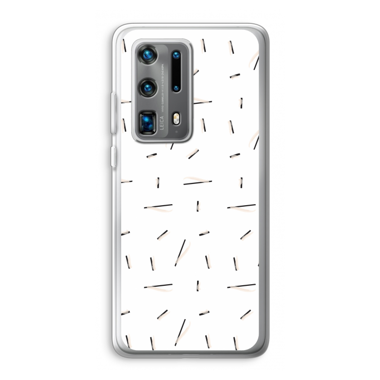 Hipster stripes: Huawei P40 Pro Plus Transparant Hoesje